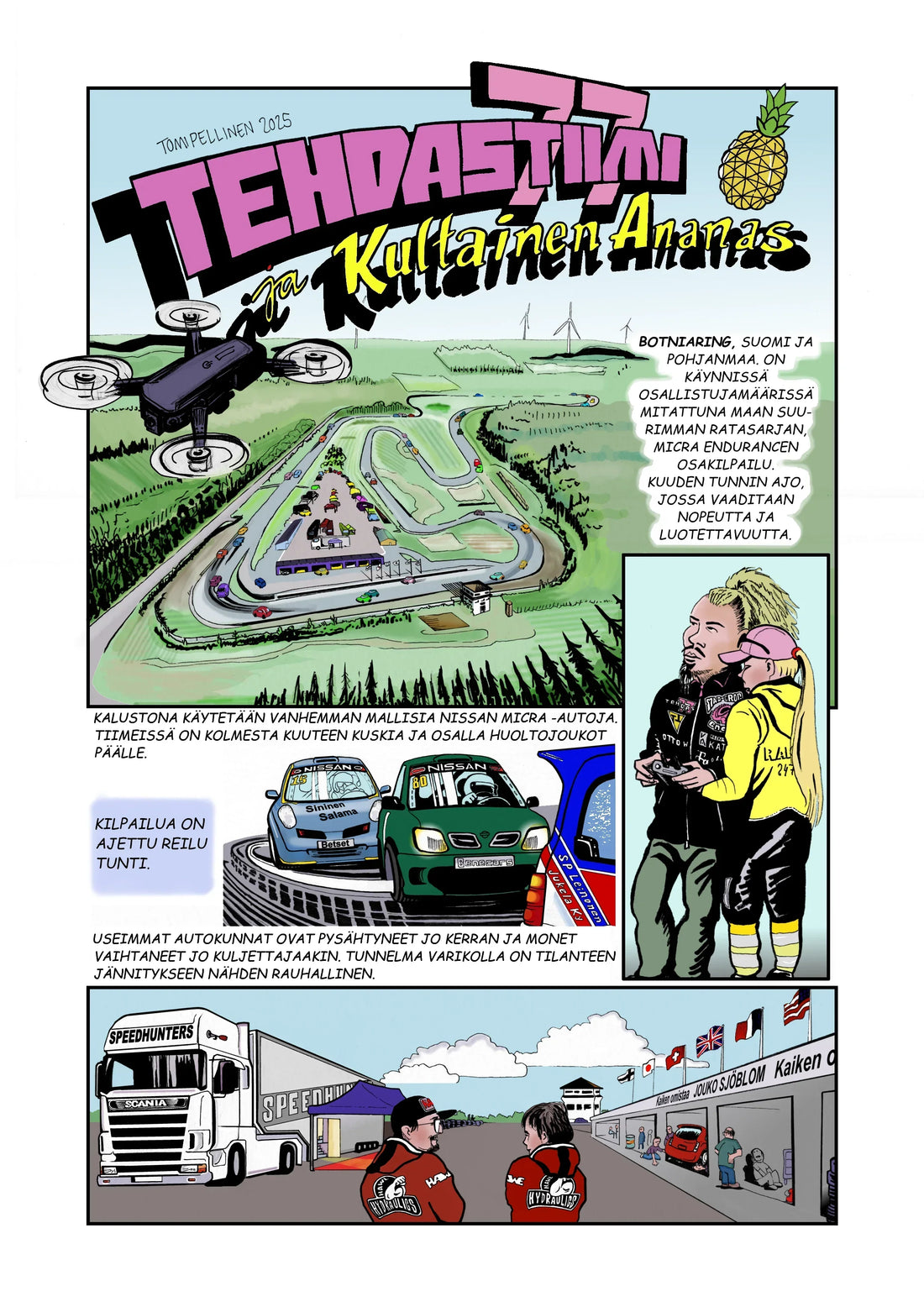 Micra-kausi 2024 sarjakuvana.